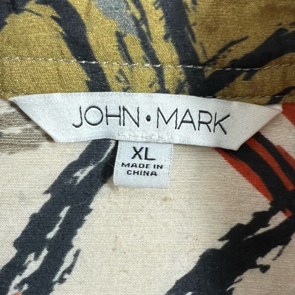John Mark Multicolor Abstract Art To Wear Tunic Top - Picture 4 of 8